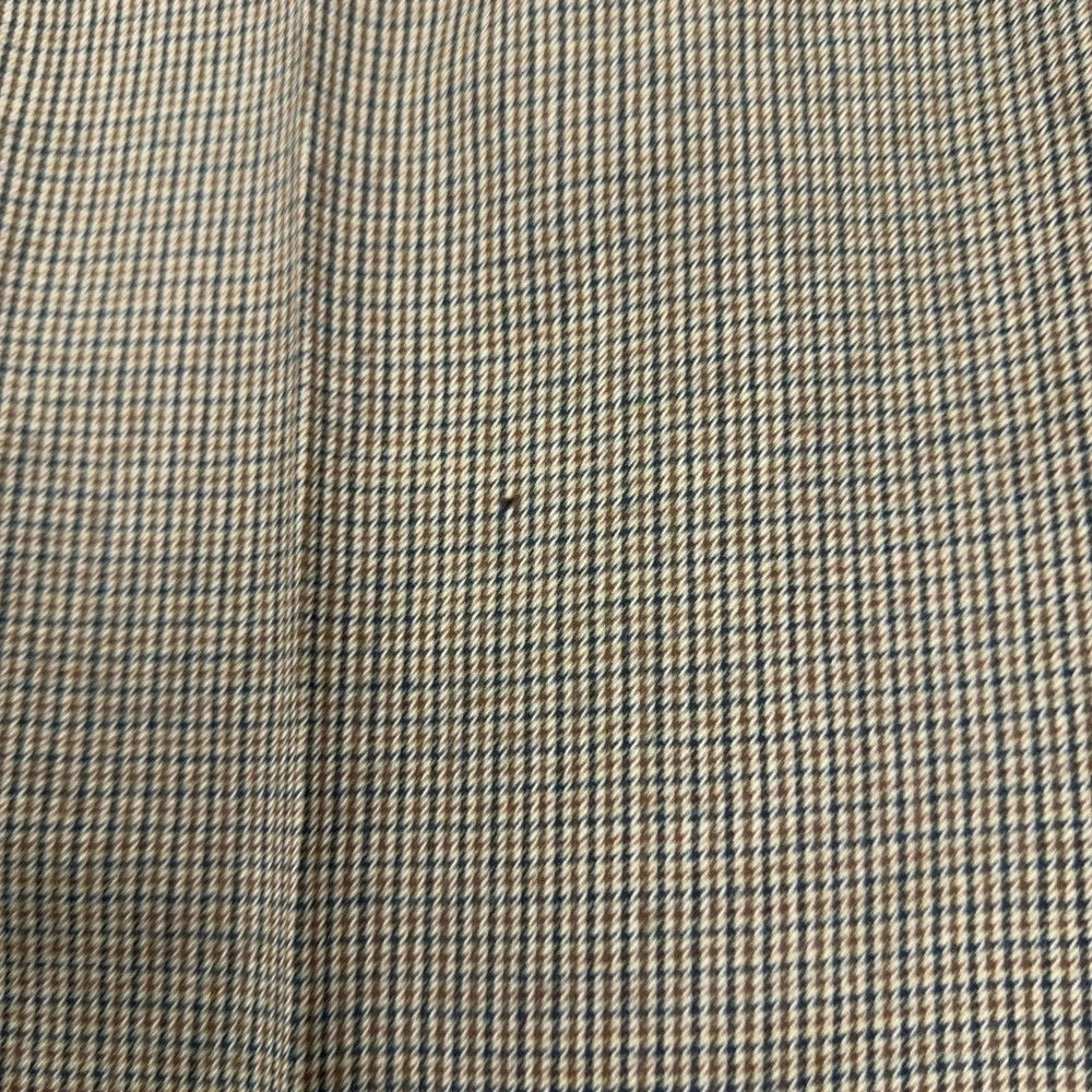 Vintage J Crew Dress Pants Mens 36x32 Brown Wool Houndstooth Trousers Classic